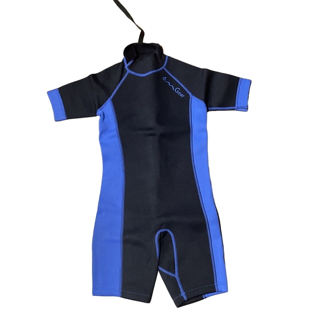 Omgear Wetsuit Kids 2mm 3mm Shorty Neoprene One Piece Short Sleeves Diving 6